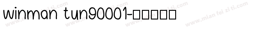 winman tun90001字体转换